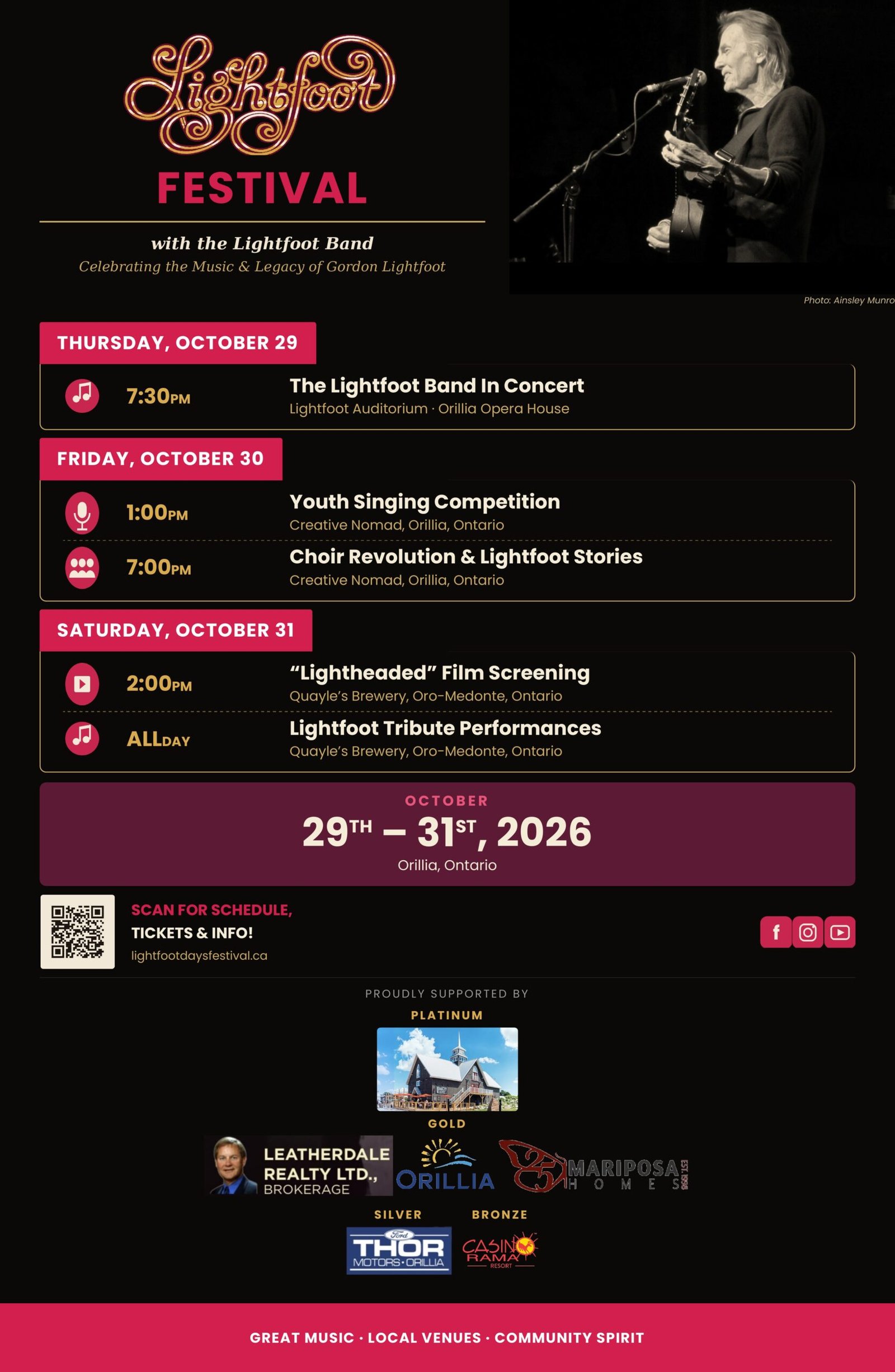 Lightfoot Festival 2026 Main Poster
